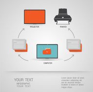 Folder icons Business set - illustration N5