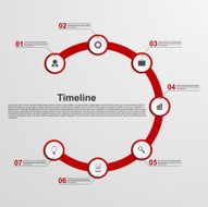Infographics timeline concept N10