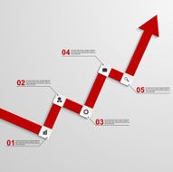 Abstract infographic chart N7