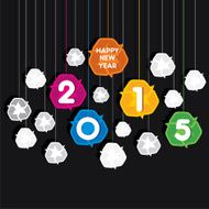 creative new year 2015 design N2