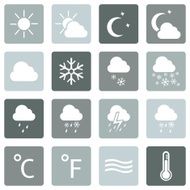 Vector Set of Weather Icons N6