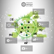 Europe map background vector infographic design illustration for communication N2