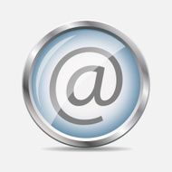 Mail Glossy Icon Vector Illustration N3