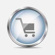 Shopping Glossy Icon Vector Illustration N7