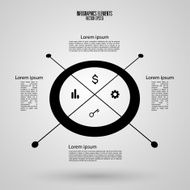 Modern infographics template N100
