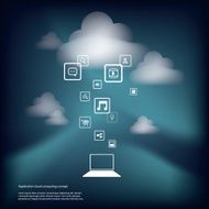 Cloud Computing Concept Vector Illustration N12