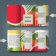 Brochure template with abstract background N24