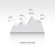 Editable business diagram graph chart white colore