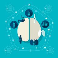 Medical flat infographic N101