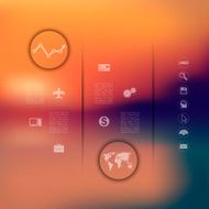business infographic with unfocused background N263
