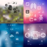 veterinary infographic with unfocused background N105