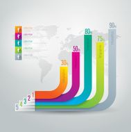 Infographics vector design template N355
