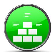 Pyramid icon on a round button - Slender Series N12