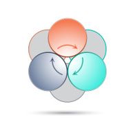 Diagram infographic for business project workflow N46