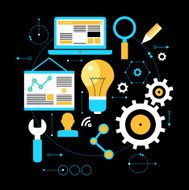 infographics background seo optimization N3