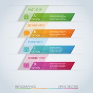 Modern simple infographic template N2