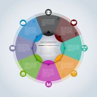 Circle infographic template N8