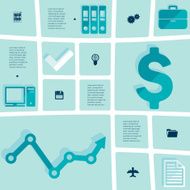 business flat infographic N146