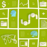 business flat infographic N147