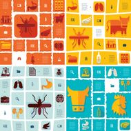 veterinary flat infographic N55