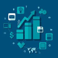 business flat infographic N148