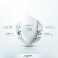 Modern infographic options template N3