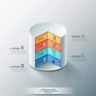 Modern infographics options banner N672
