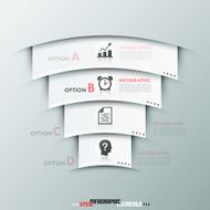 Modern infographics options banner N673