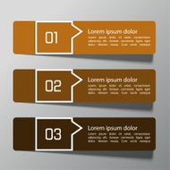 Vector paper and pointer modern design template