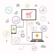 Vector Social Media Concept N6