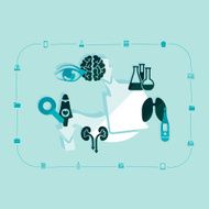 Medical flat infographic N102