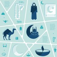 flat infographic Ramadan Kareem N83