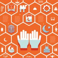 flat infographic Ramadan Kareem N84