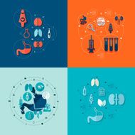 Medical flat infographic N106