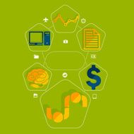 business flat infographic N151