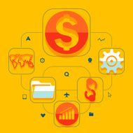 business flat infographic N152