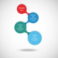 colorful round diagram infographics N16