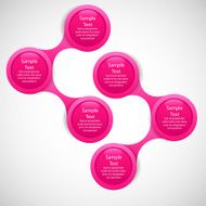 metaball colorful round diagram infographics N146