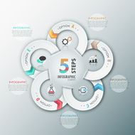 Modern infographics options banner N675
