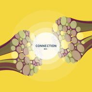 3d abstract string wire artwork background Connect