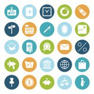 Flat design icons for business N9