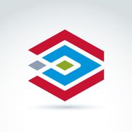 Geometric abstract icon symbol vector graphic design N10