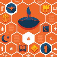 flat infographic Ramadan Kareem N87