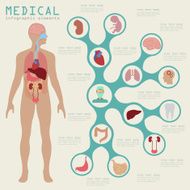 Medical and healthcare infographic N45