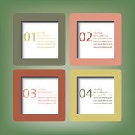 Vintage Infographic Template Banner EPS 10