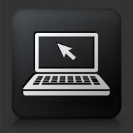Black Square Button with Laptop Icon N15