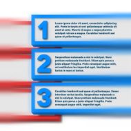 Infographics with blurred option bars
