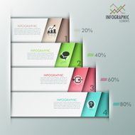 Modern infographics options banner N676