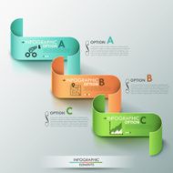 Modern infographics options banner N678