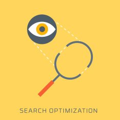 Search Optimization flat style colorful vector icon